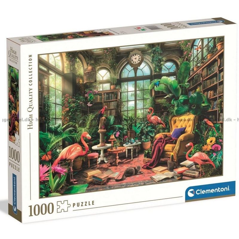 Clementoni The Greenhouse Library 1000 brikker 50x70cm