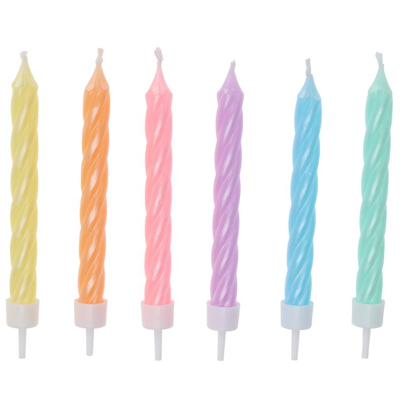 Kakelys Vridde 6pk Enhjørning Fargemiks