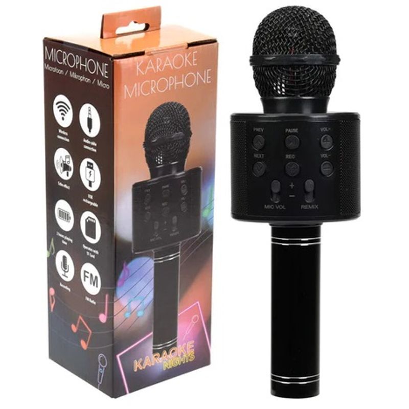 Mikrofon Karaoke Bluetooth Høyttaler