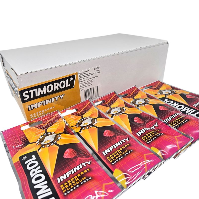 Stimorol Infinity Raspberry Peach 28x30g | Storpakk