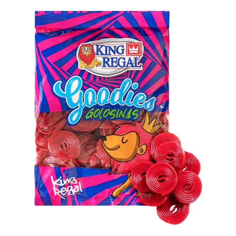 Jordbærsnurrer 1kg | Storpakk retro godteri