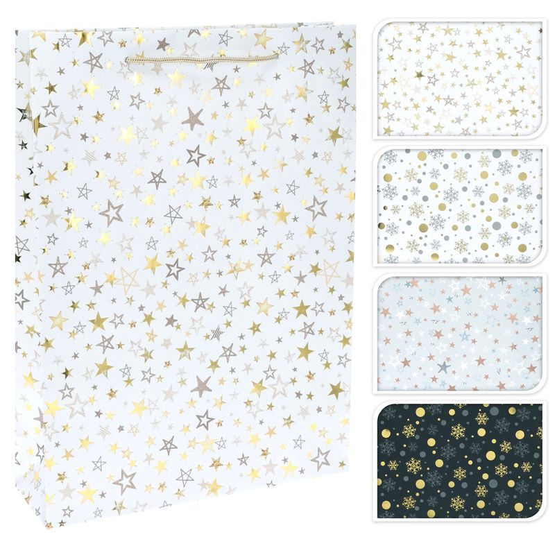 Gavepose Vintermotiver 25x35.5x8.5cm | 4 ass