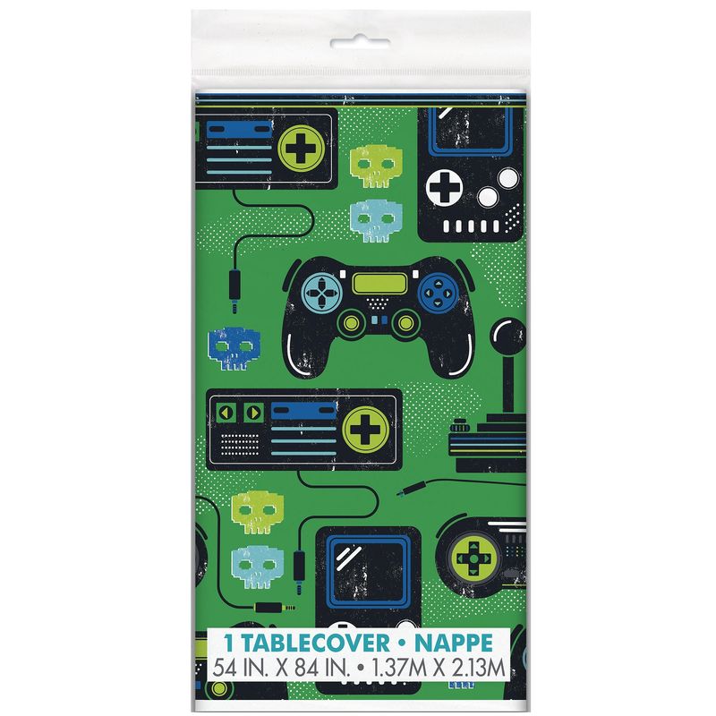 Gaming Bursdag Plastduk 137x214cm