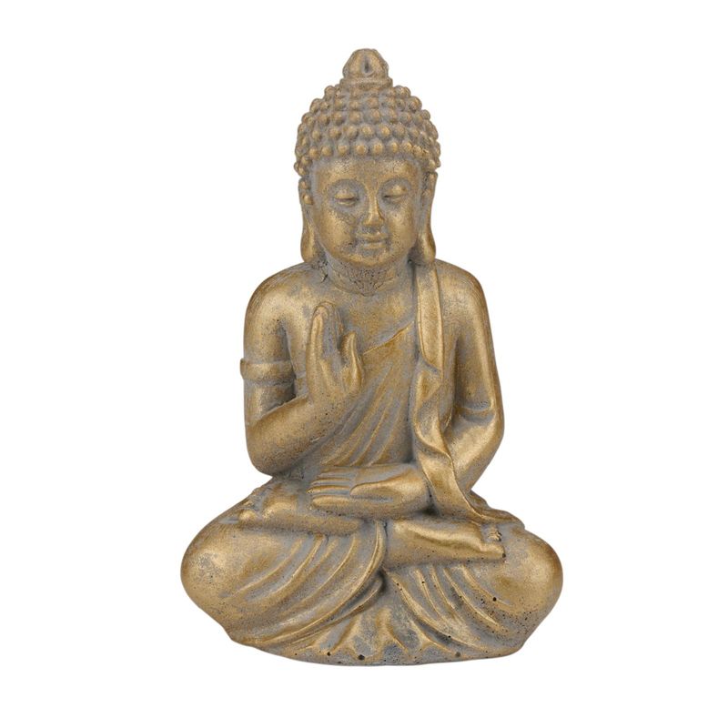 Buddha statue 7x4x11cm | Articasa dekorfigur | Sort eller gull