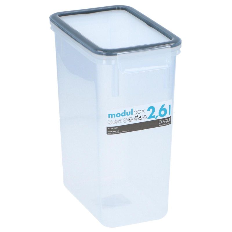 Oppbevaringsboks 2,6L 17x11x22cm | Gjenlukkbar