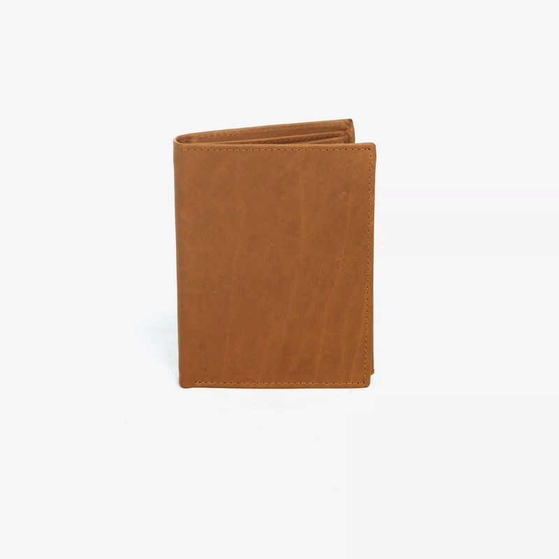 Lommebok skinn Cognac Medium