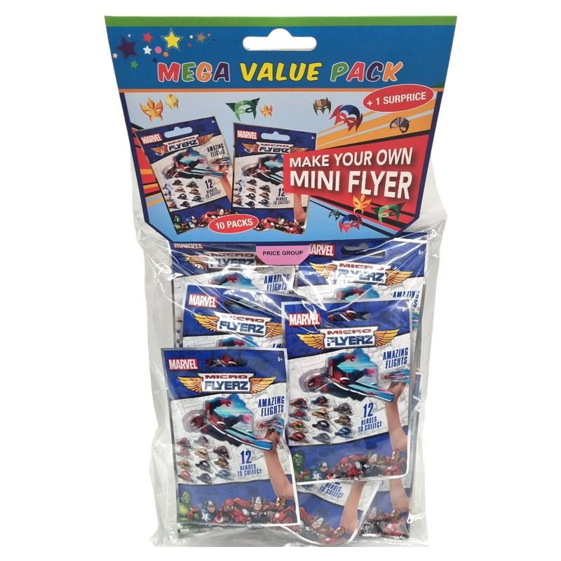 10pk Marvel Micro Flyerz (Storpakk)