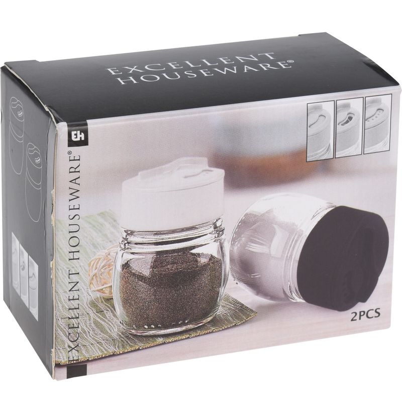 Salt & Pepperbøsse Glass 80ml | Excellent Houseware