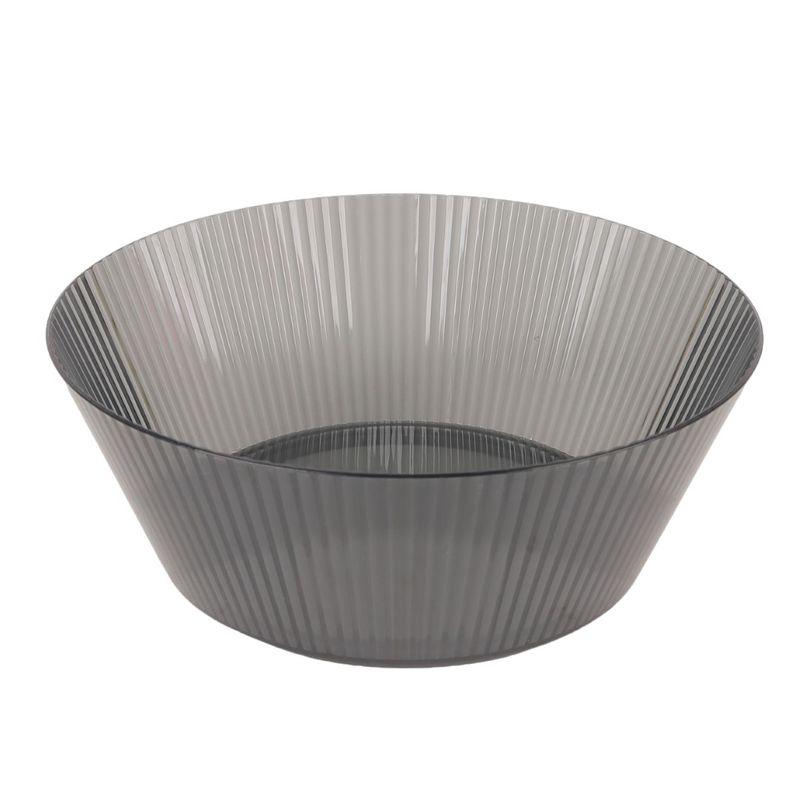 Stripe Serveringsskål 24cm | Sotet grå | Perfekt til salat og snacks