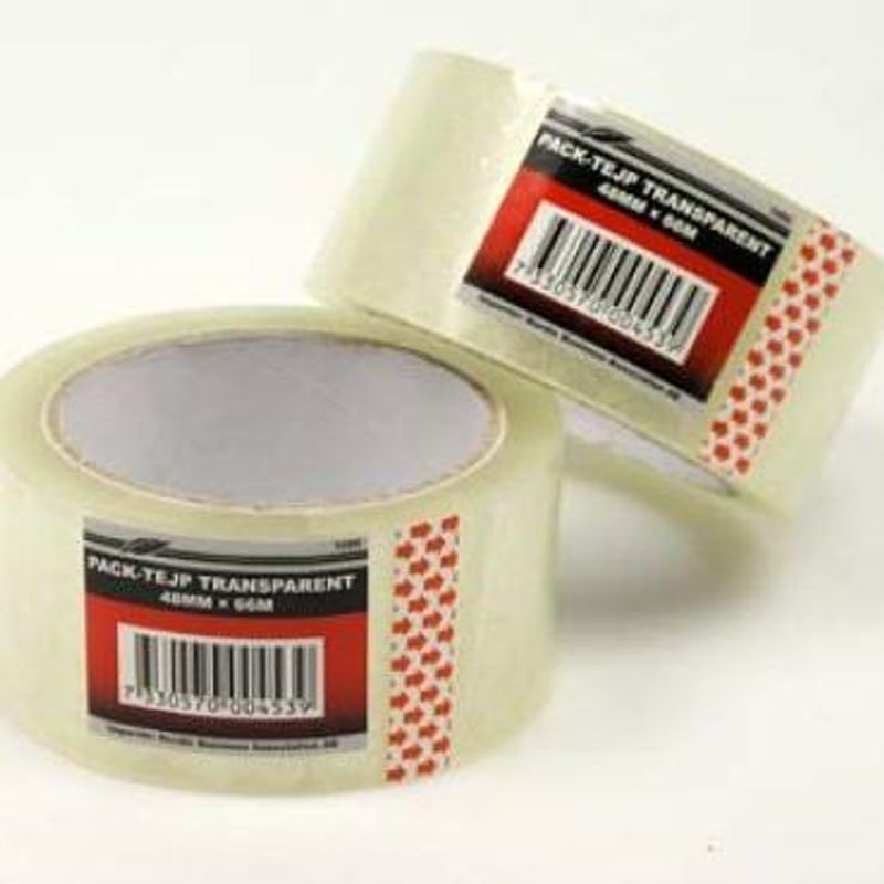 Pakketeip Transparent 48mm x 66m