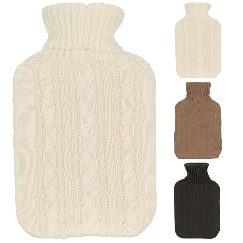 Varmeflaske 1750ml Strikket 3 farger