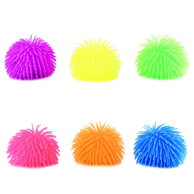 Fluffy Skviseball 15cm | Myk stressball med tentakler | 6 farger