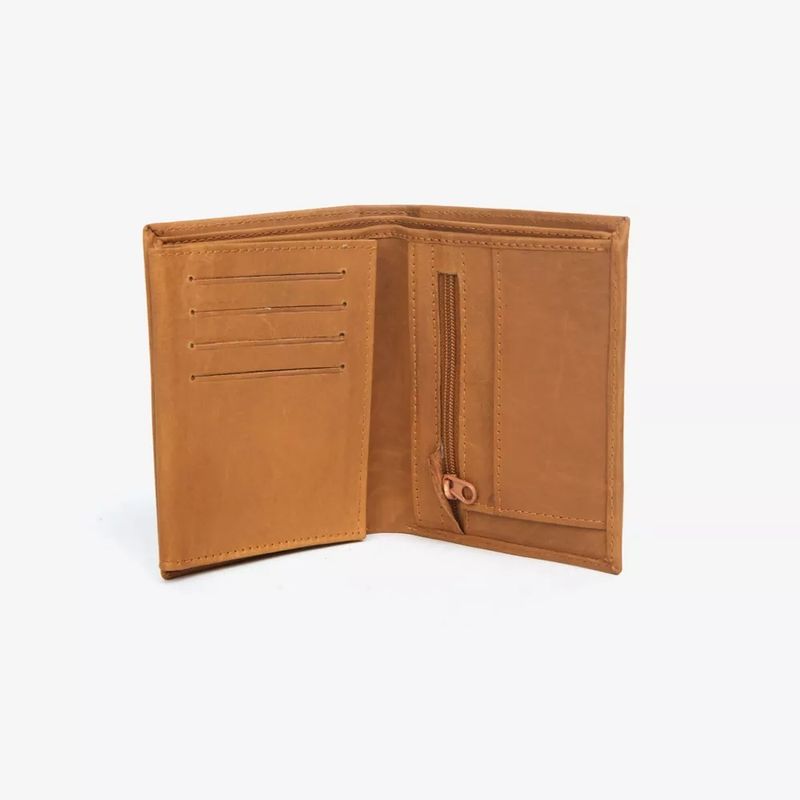 Lommebok skinn Cognac Medium