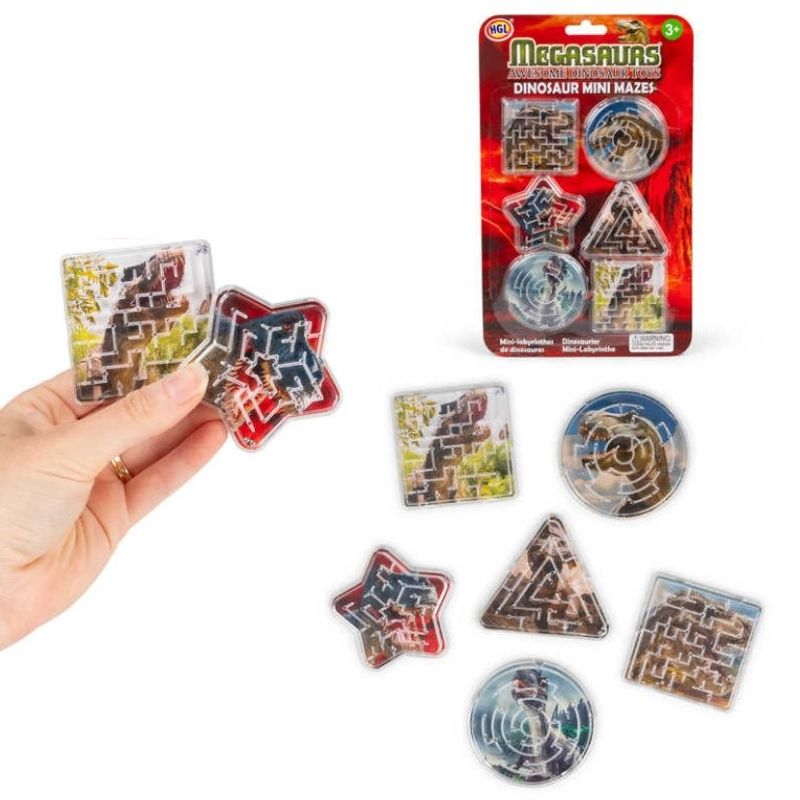 6pk Mini Labyrint - Dinosaur