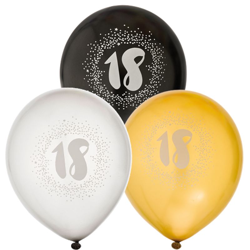 Ballongsett 18år 6pk