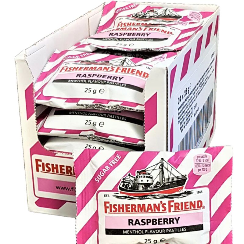 Fisherman's Friend Bringebær 24x25g | Sukkerfri