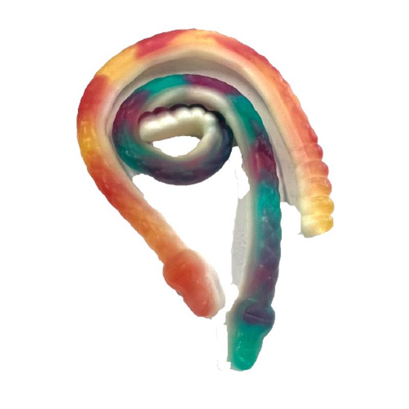 Pastellormar 1000g | Fargerike geléormer i storpakk