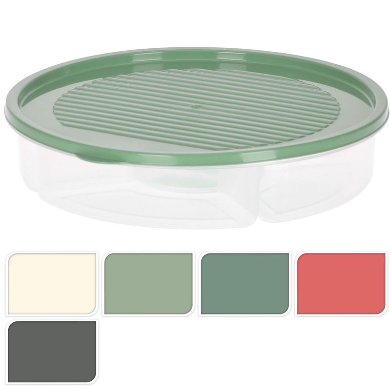 Oppbevaringboks Mat 2000ml |Rund| 5 Rom