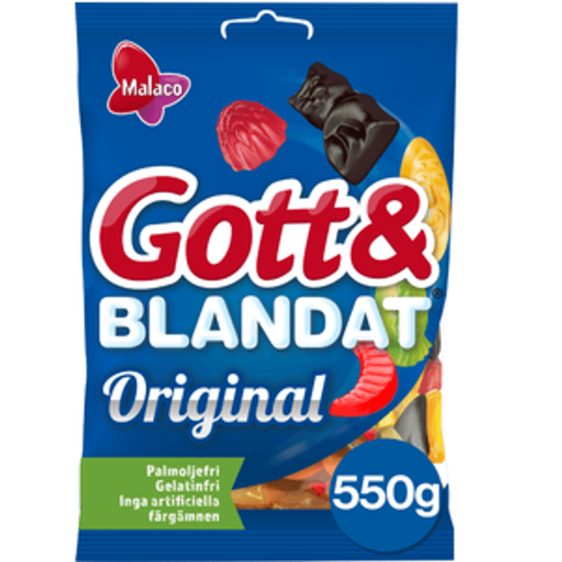 Malaco Godt og Blandet Original 550g