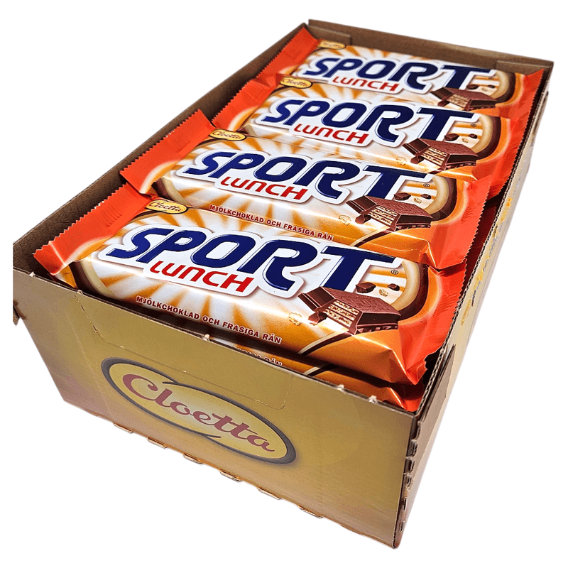 Sportlunch 28x80g | Storpakk | Sprø kjeksbar med sjokolade