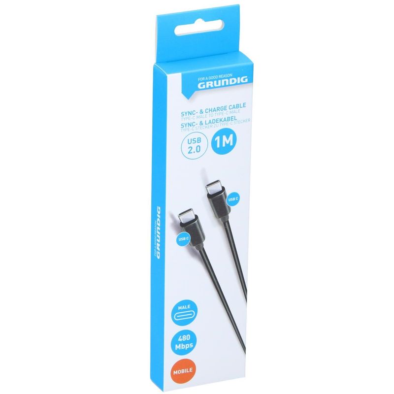 Grundig USB - C til USB - C - kabel | 1 meter | Hurtiglading
