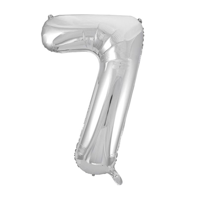 Tinka Foil Number Balloons 81 cm Silver