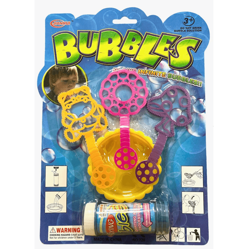 Såpeboblesett med former og skål | 40ml såpevann