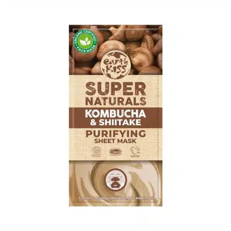 Earth Kiss Purifying Sheet Mask Kombucha & Shiitake