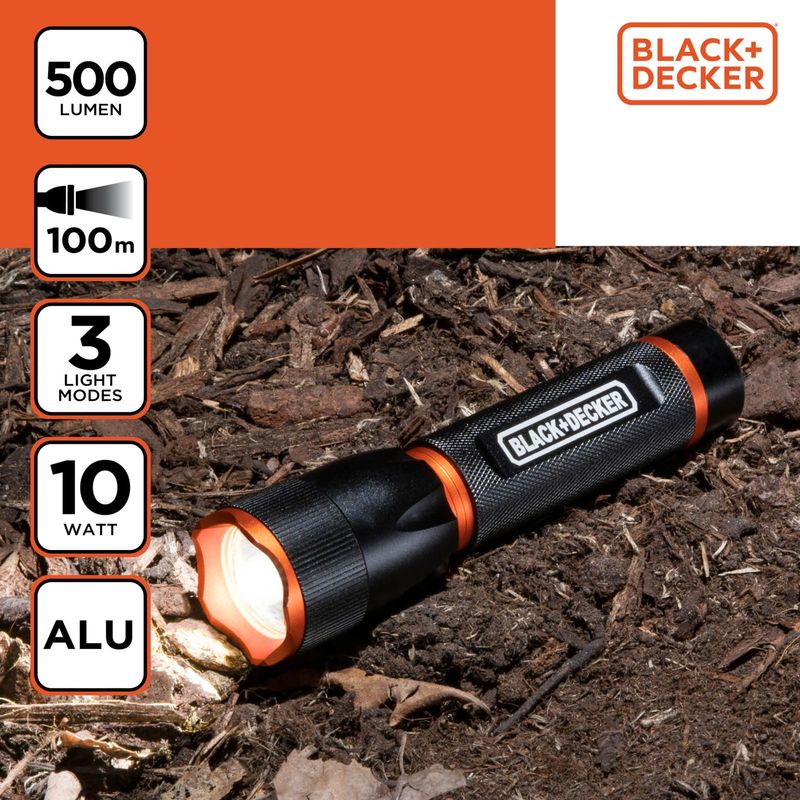 Black+Decker LED Lommelykt 500 Lumen
