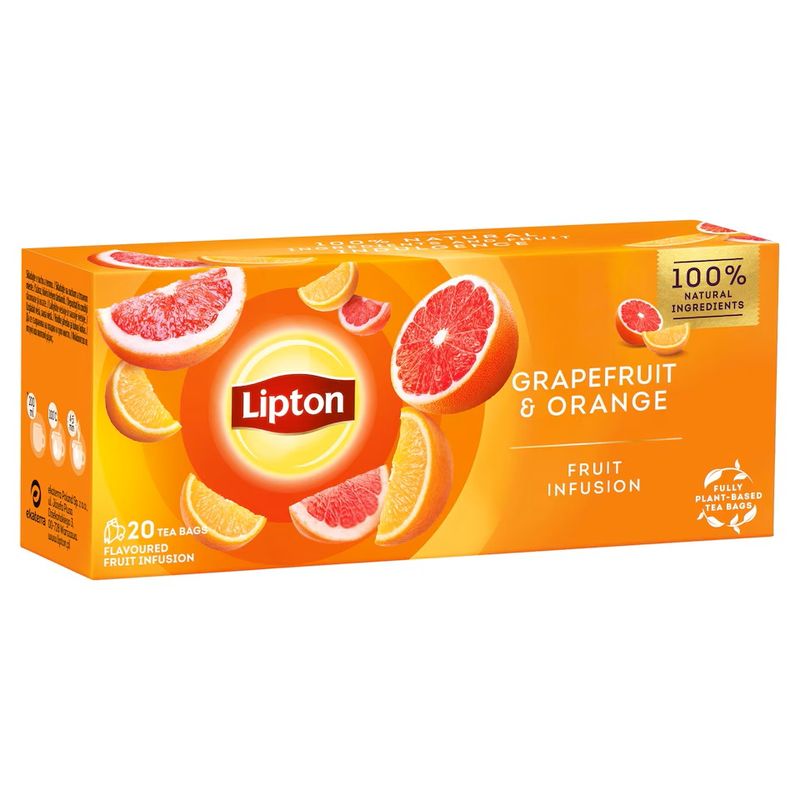 Lipton Fruit Tea Grapefruit & Orange 12x20pk | Storpakk