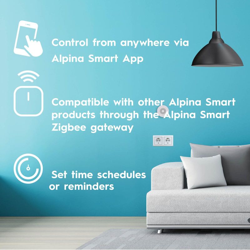 Alpina Smart Bevegelsessensor PIR Zigbee