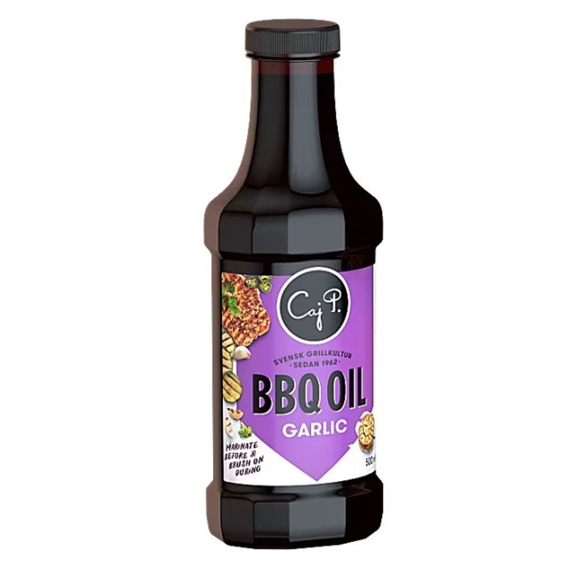 BBQ Oil Garlic 500ml | Grillolje med hvitløk fra Caj P