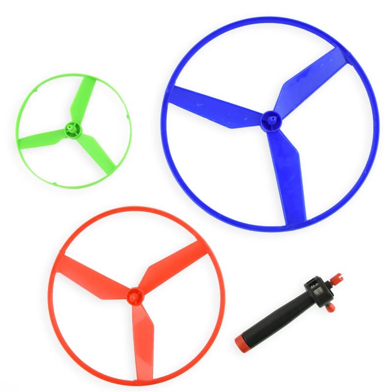 Flygeleke 3pk | Trekk opp propeller for barn | Utendørslek