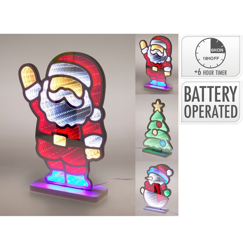 Evighetsspeil Julemotiv | LED Lysskilt | Magisk julepynt