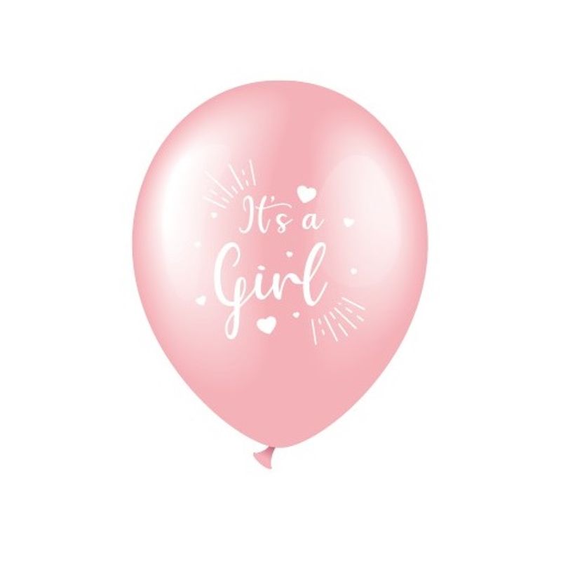 Ballonger rosa, Its a Girl 6 stk
