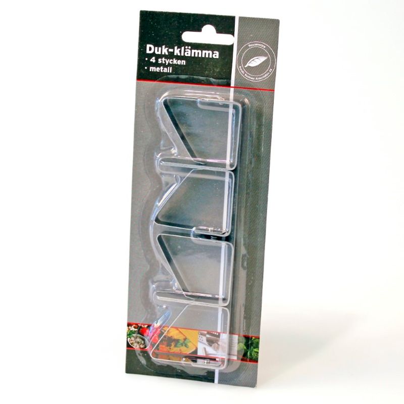 Dukklemmer 4pk Rustfritt Stål