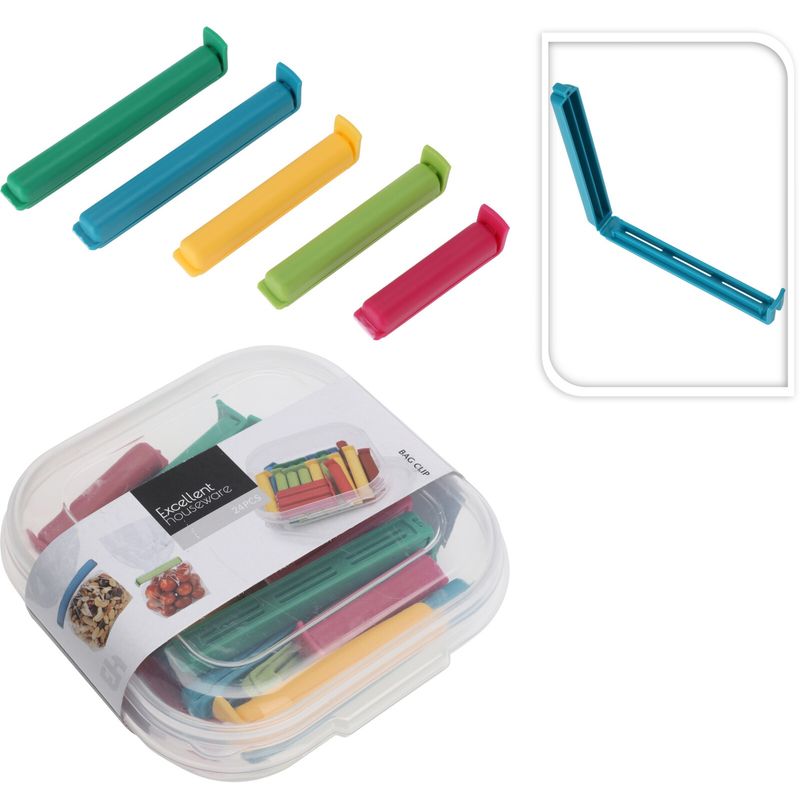 Poseklyper 24pk | 3 størrelser og oppbevaringsboks