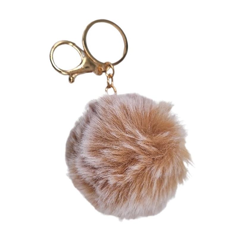 Fluffy Nøkkelring Pompong