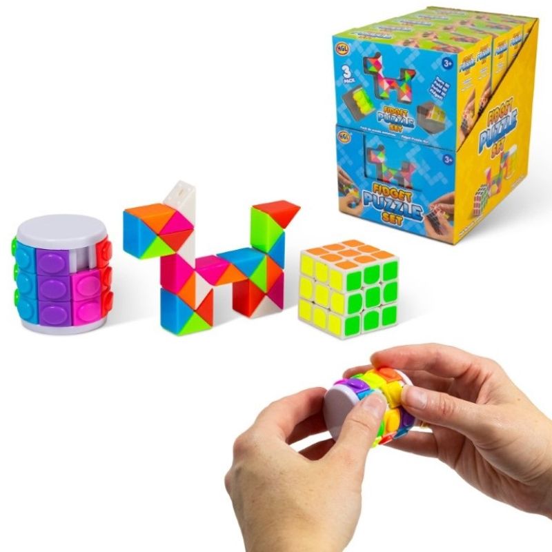 Fidget Puzzle Fun Sett 3 Deler | HGL