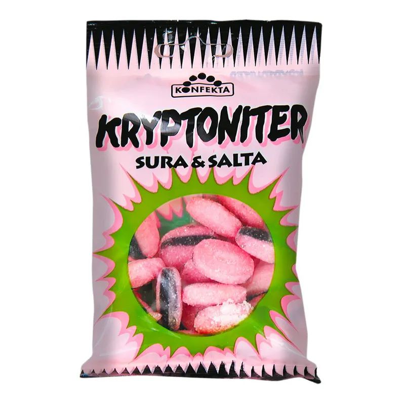 Kryptoniter 20x60g | Storpakk sure og salte drops