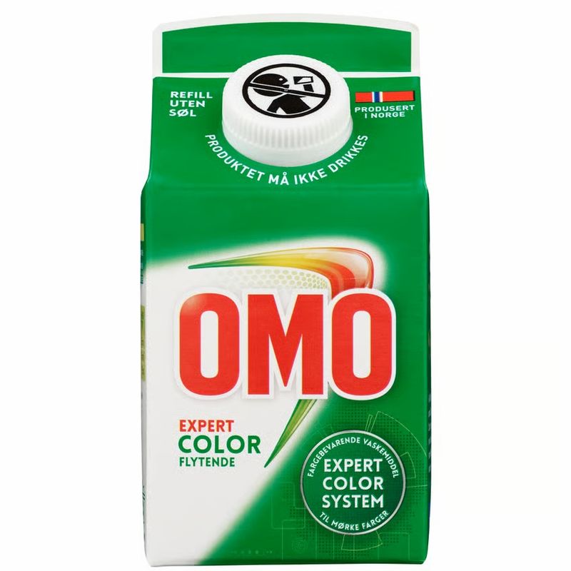 Omo Color Refill 490ml | Flytende vaskemiddel for farget tøy