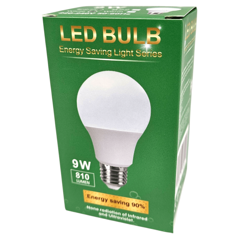 LED Lyspære 9W 810lm E27 | Energieffektiv Sparepære | Hvitt Lys