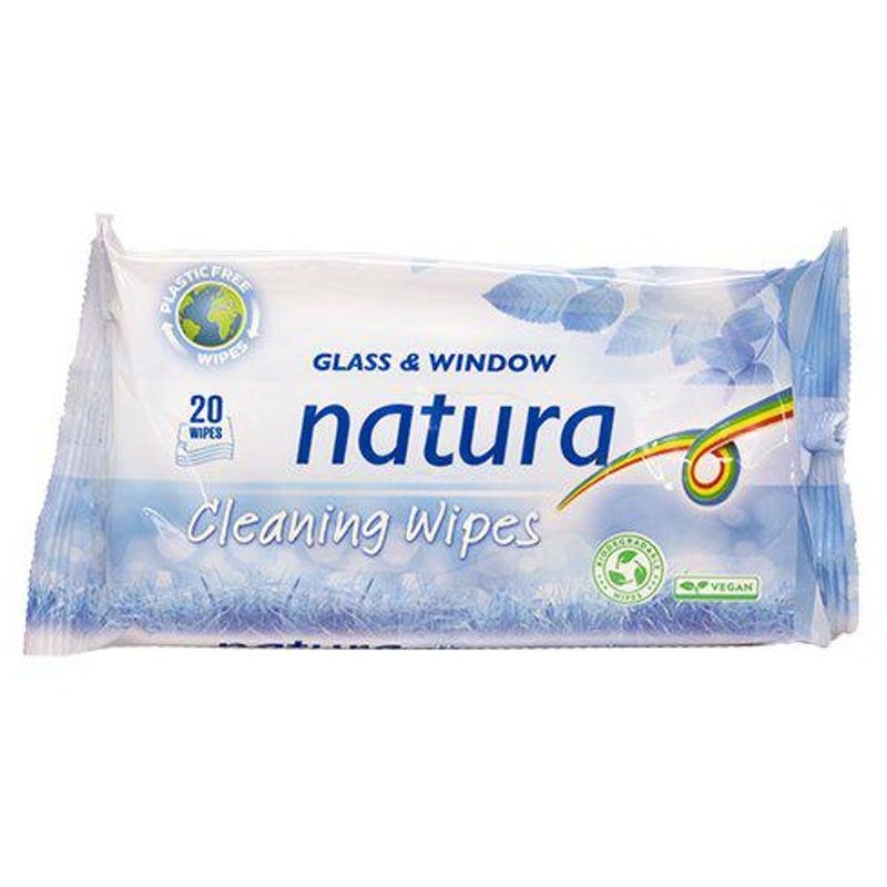 Natura Cleaning Wipes Glass og Vindu 20 - pk
