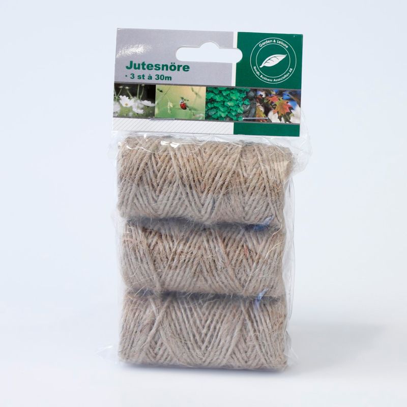 Jutesnøre 3pk 1mm x 30m | Hobby og dekor