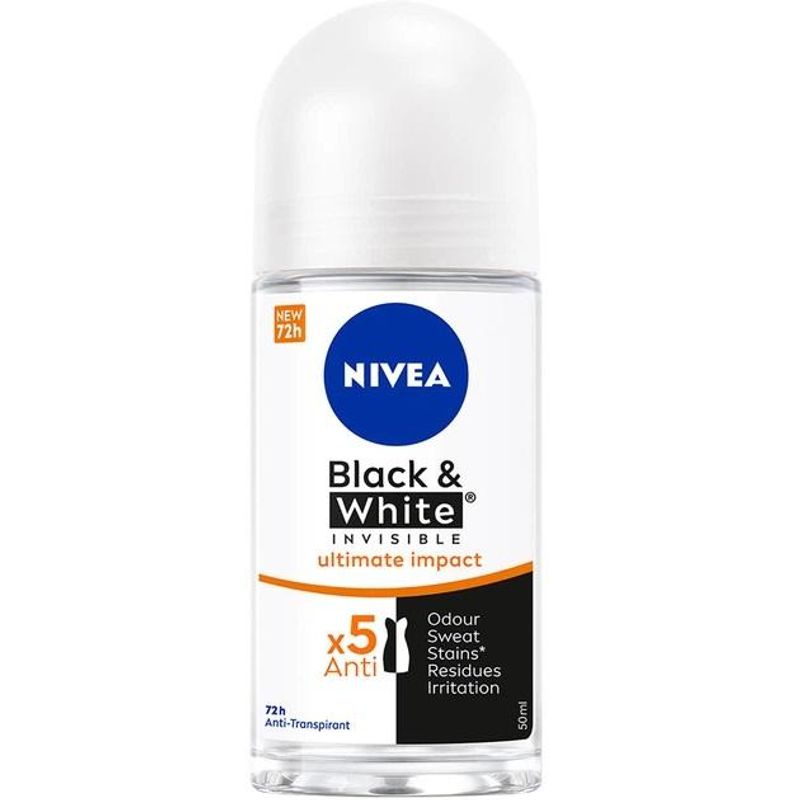 Nivea black & white invisible deo roll‑on 50ml