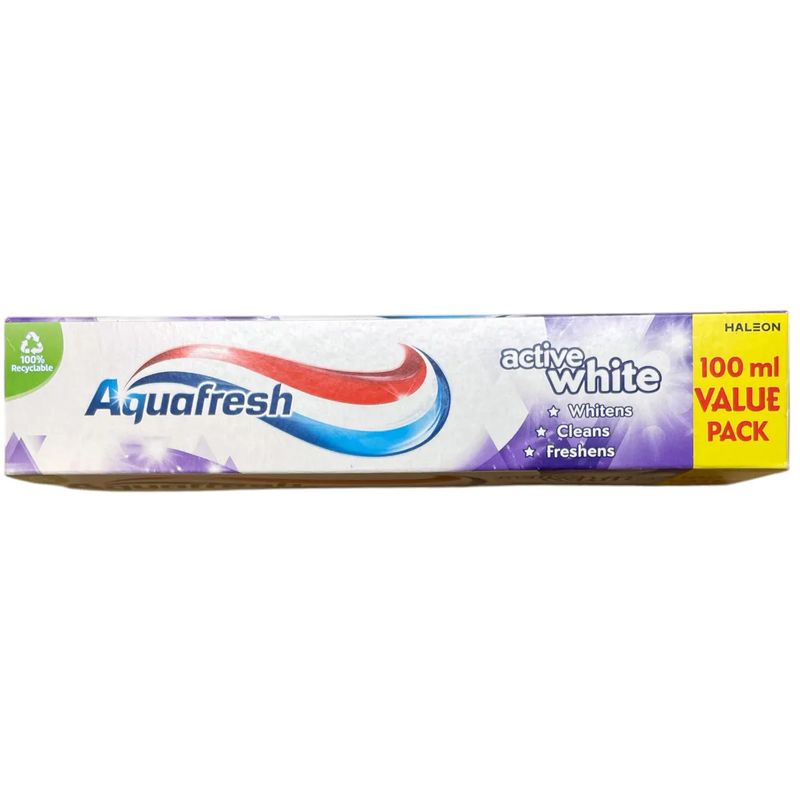 Aquafresh Active White Tannkrem 12x100ml | Storpakk