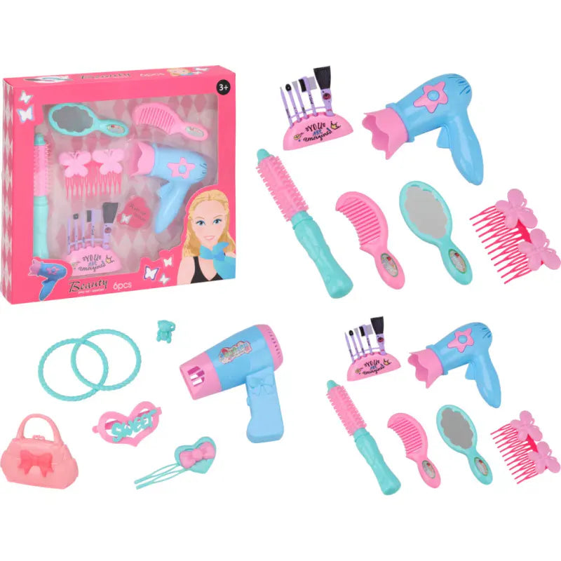 Frisørlekesett 2 ass | Lek med hårtilbehør | Rollelek for barn