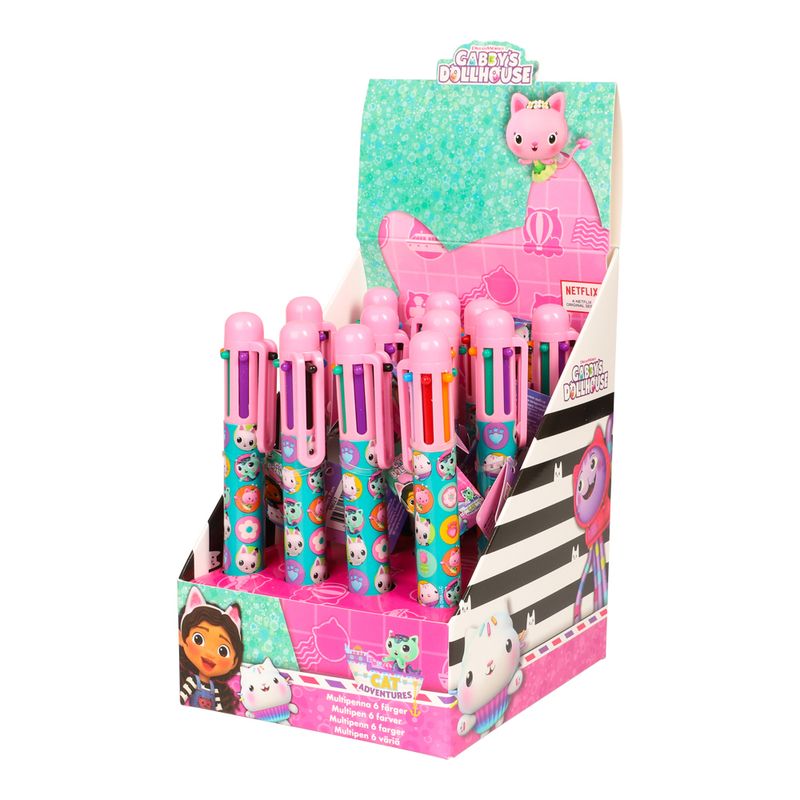 Gabby's Dollhouse 6-in-1 Multicolored Pen