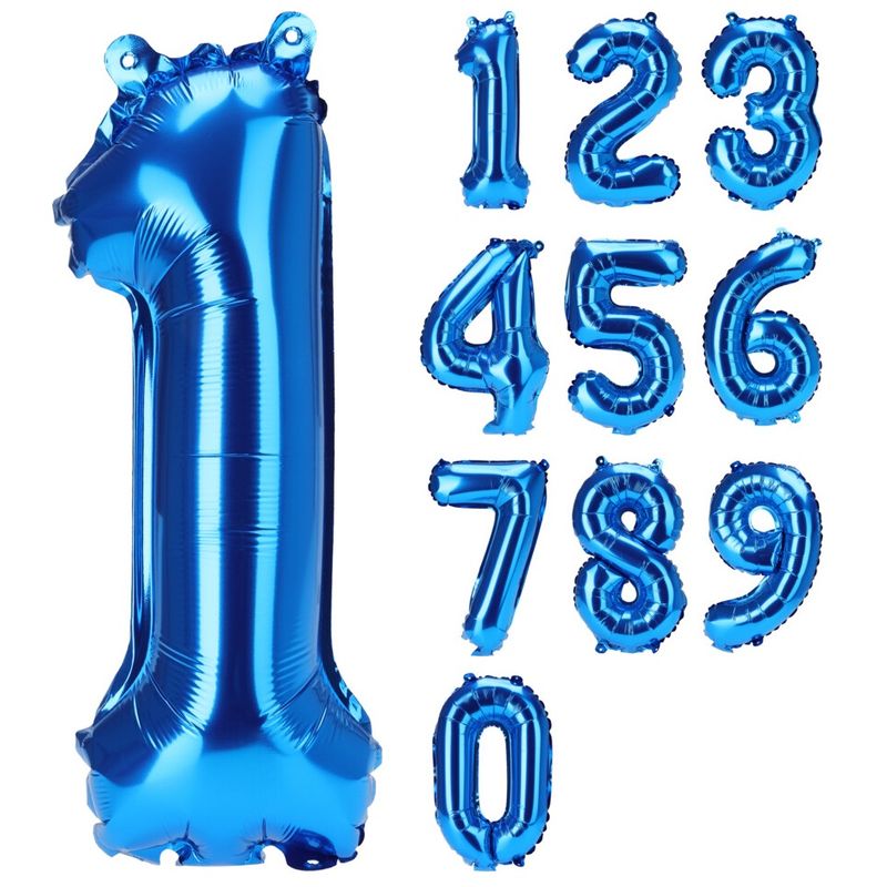 Tallballonger Folie Blå 40cm