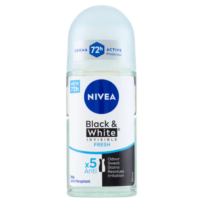 Nivea black & white invisible fresh roll - on 50ml